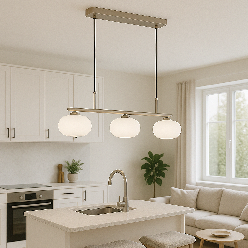 Bauhaus 3-Light Pendant Light Adjustable Hanging Lamp