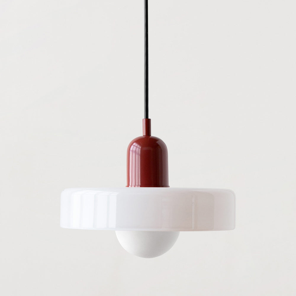 Bauhaus Glass Pendant Light Adjustable Hanging Lamp