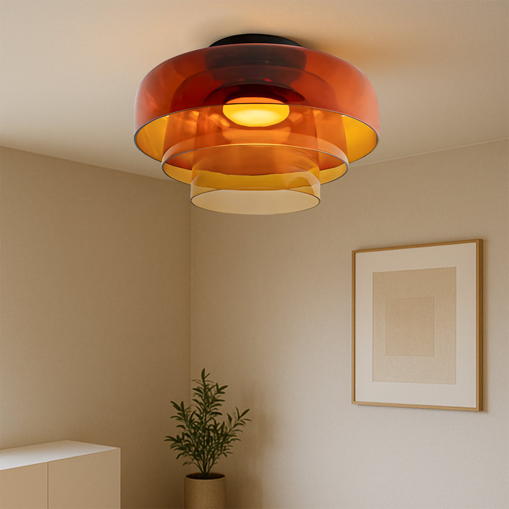 Bauhaus Pendant Light Glass Adjustable Ceiling Lamp