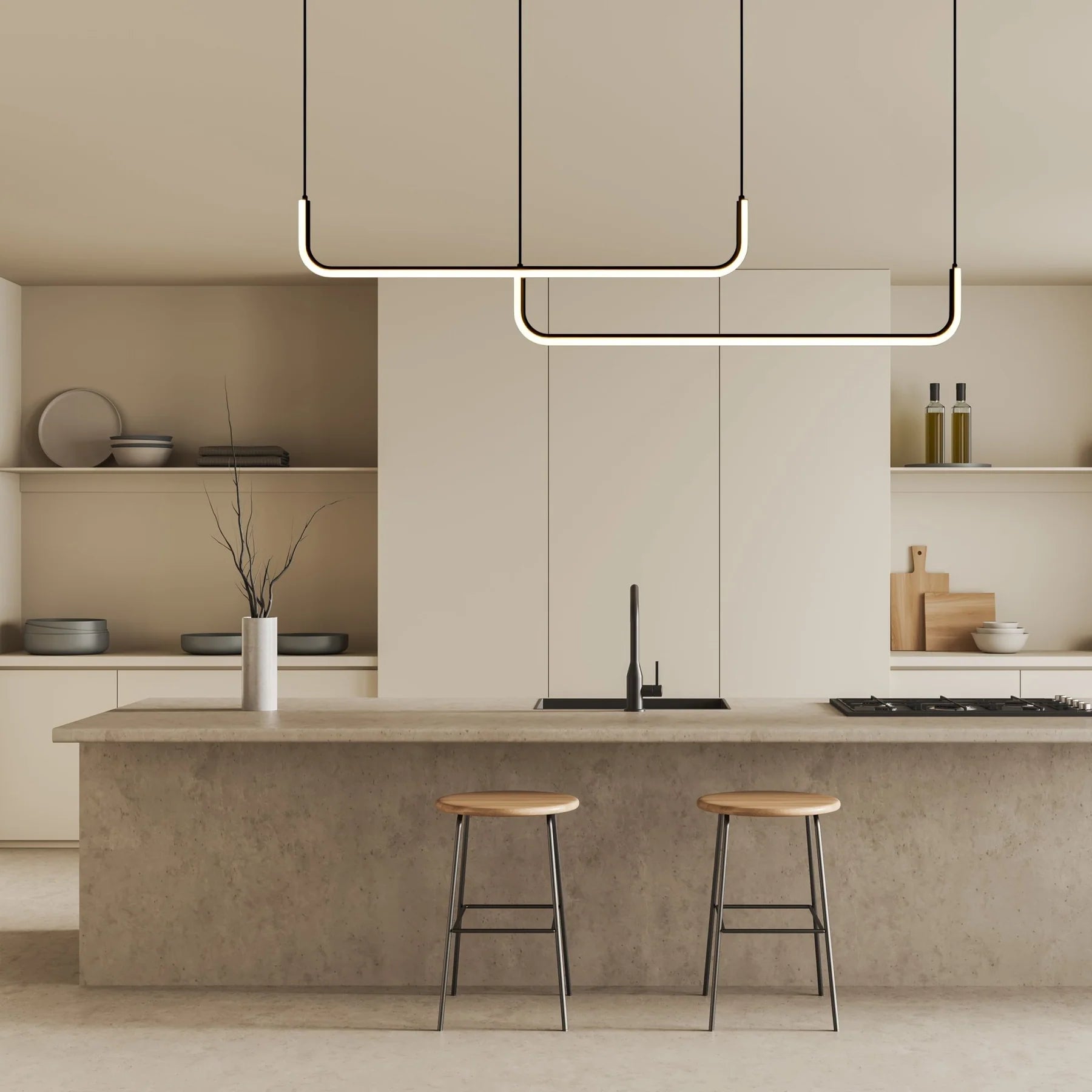 Dumont Pendant Light U-Shaped Hanging Fixture