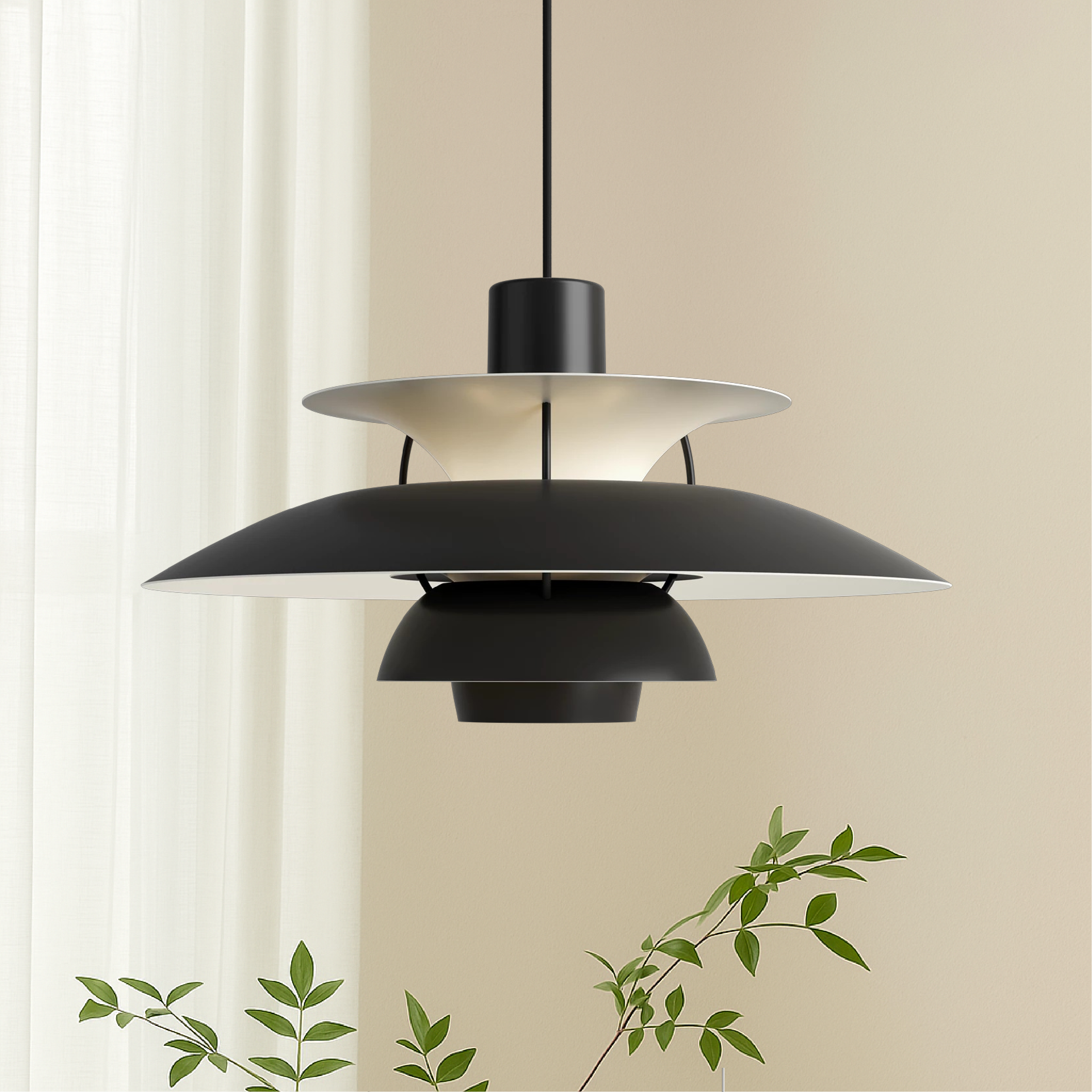 Multi-Layer Pendant Light Aluminum Hanging Lamp