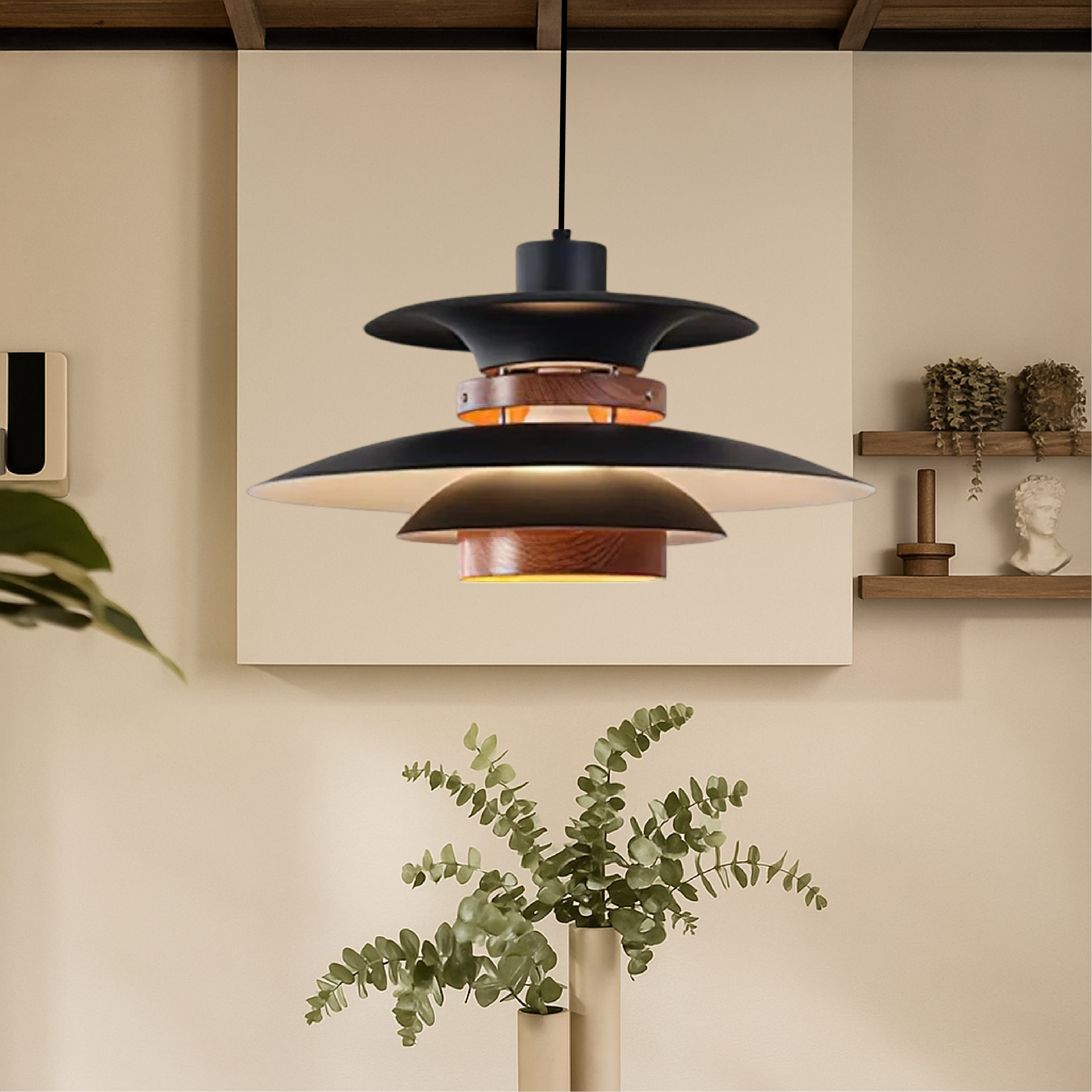 Scandinavian Pendant Lamp Adjustable Hanging Light