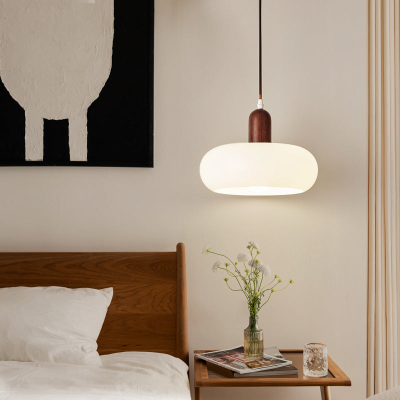 Nordic Cream Pendant Light Adjustable Hanging Lamp