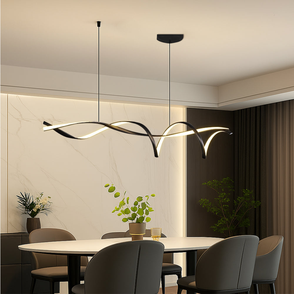 Scandinavian Alloy Pendant Light Adjustable Hanging Lamp